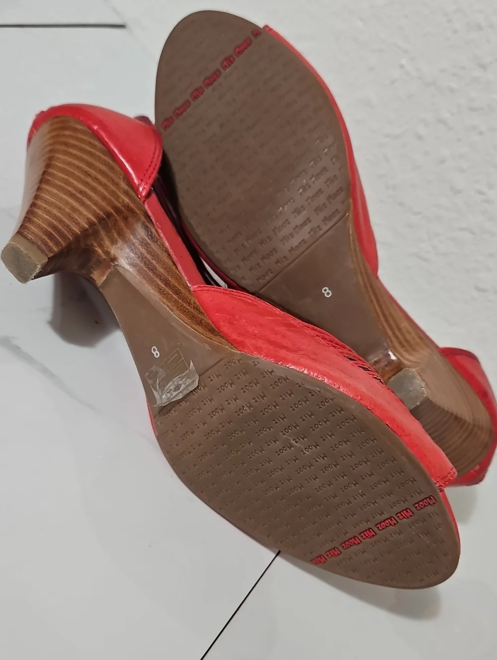 Miz Mooz Open Toe Ankle Strap Cone Heel Sandal